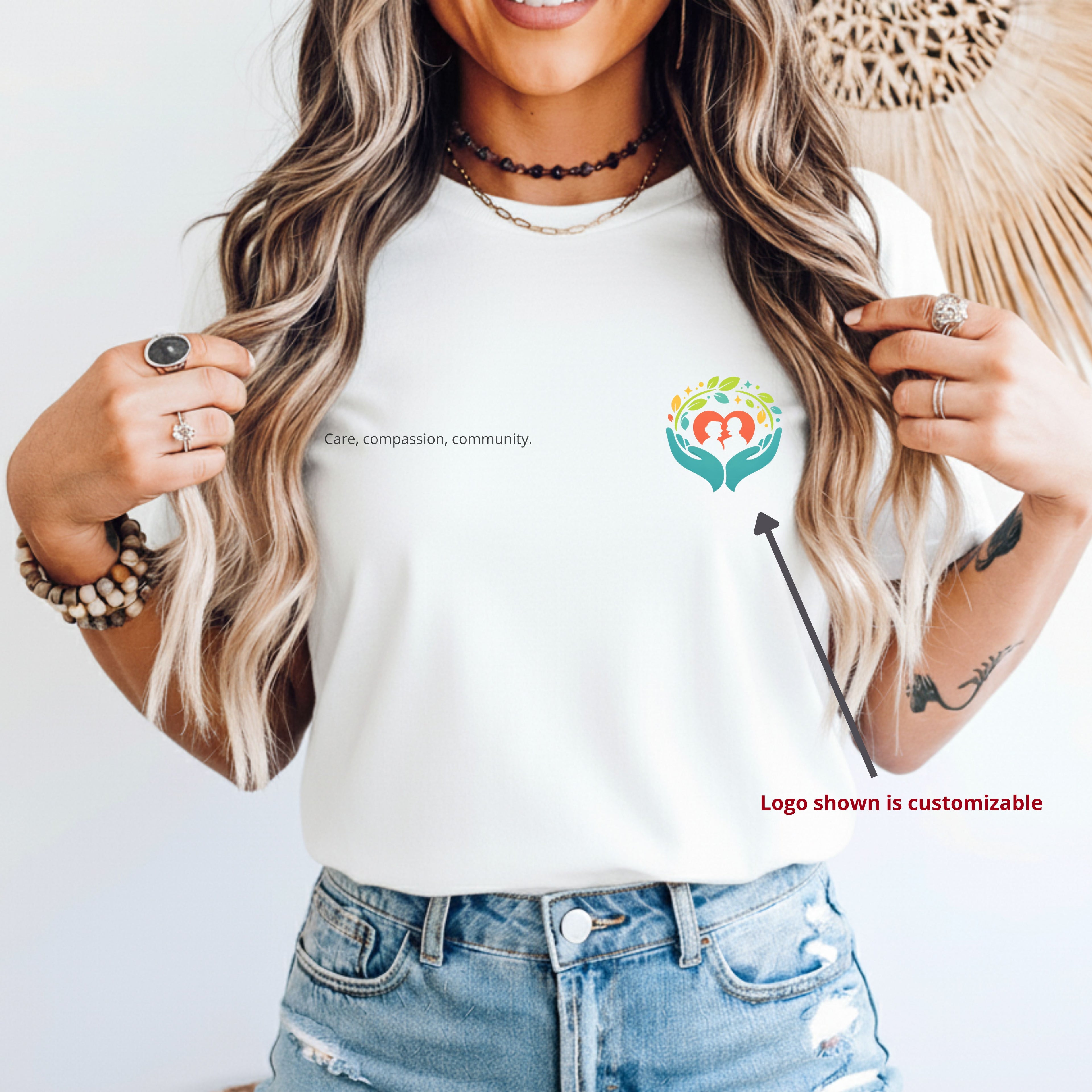 Custom for Senior Center Crew Shirt | Assisted Living Staff T-Shirt | Personalized Caregiver Uniform | Nursing Home Team Shirt
